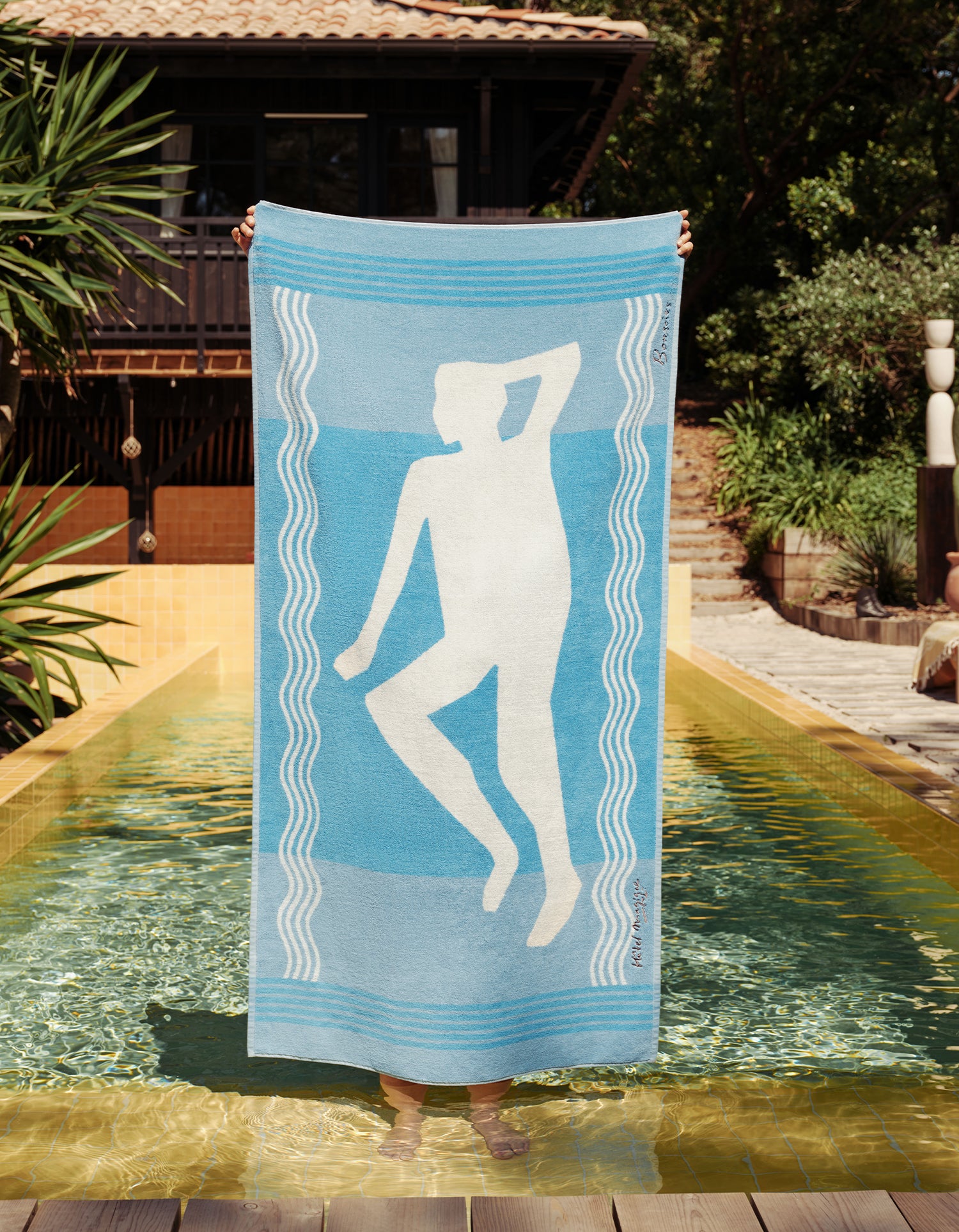 Serviette de plage - Bonsoirs x Hôtel Magique - Pool Leasure