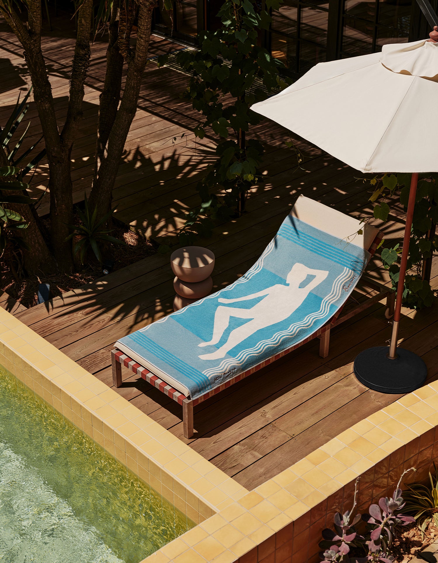 Serviette de plage - Bonsoirs x Hôtel Magique - Pool Leasure