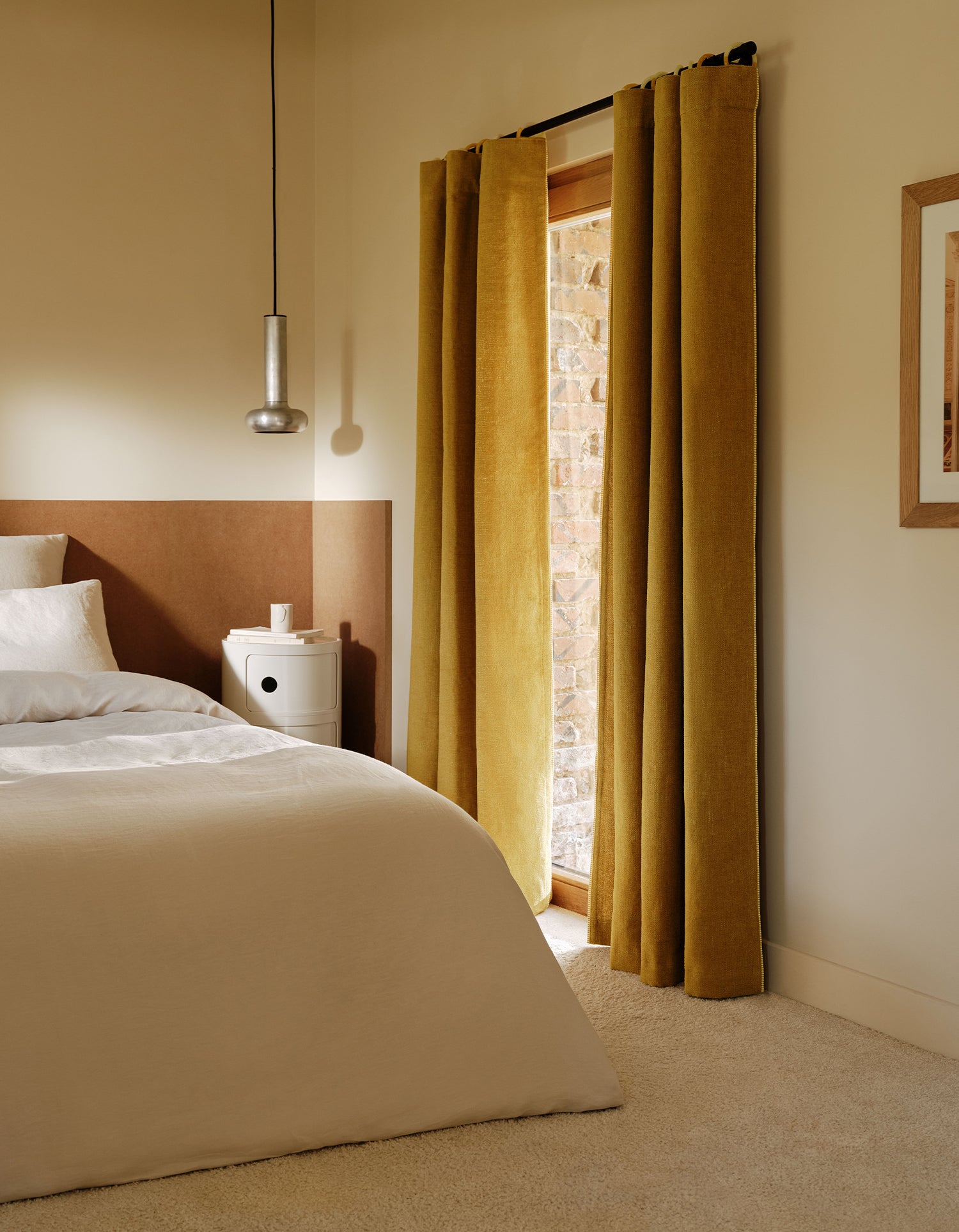 Tenda Bastide – Lino con occhielli signature - Giallo Ocra