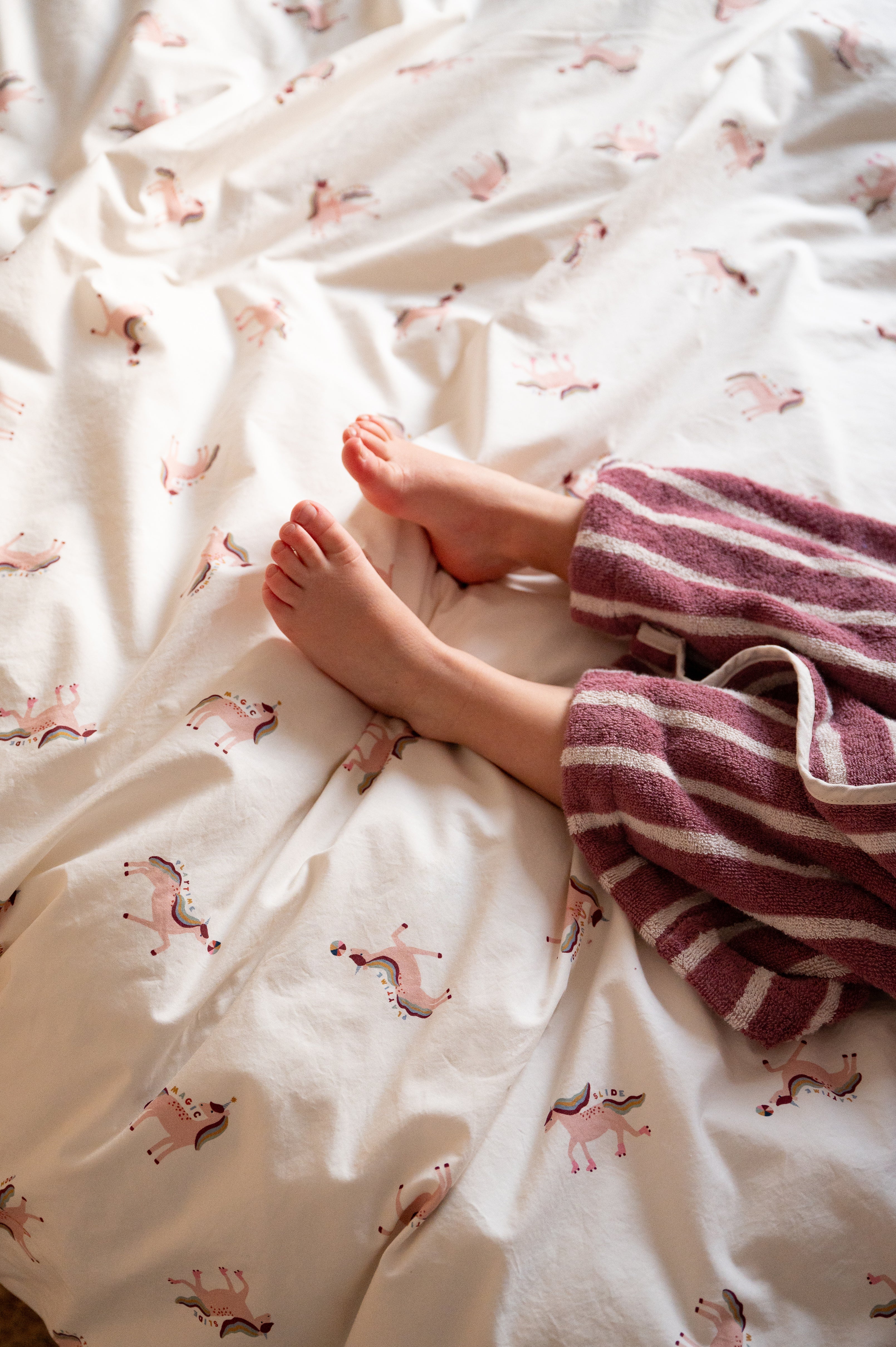 Dekbedovertrek Gewassen Perkal Baby & Kind - Magische eenhoorn