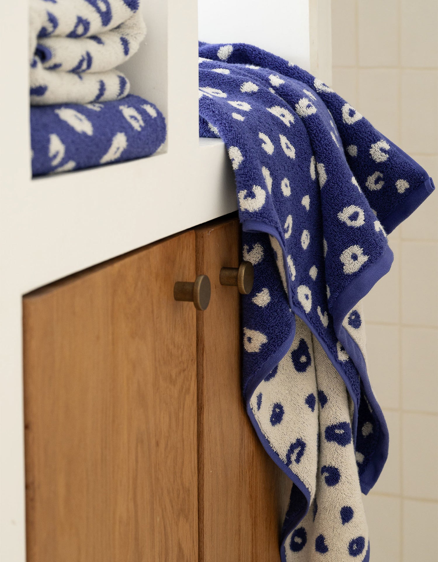 Serviette de bain moelleuse - Blue Léo