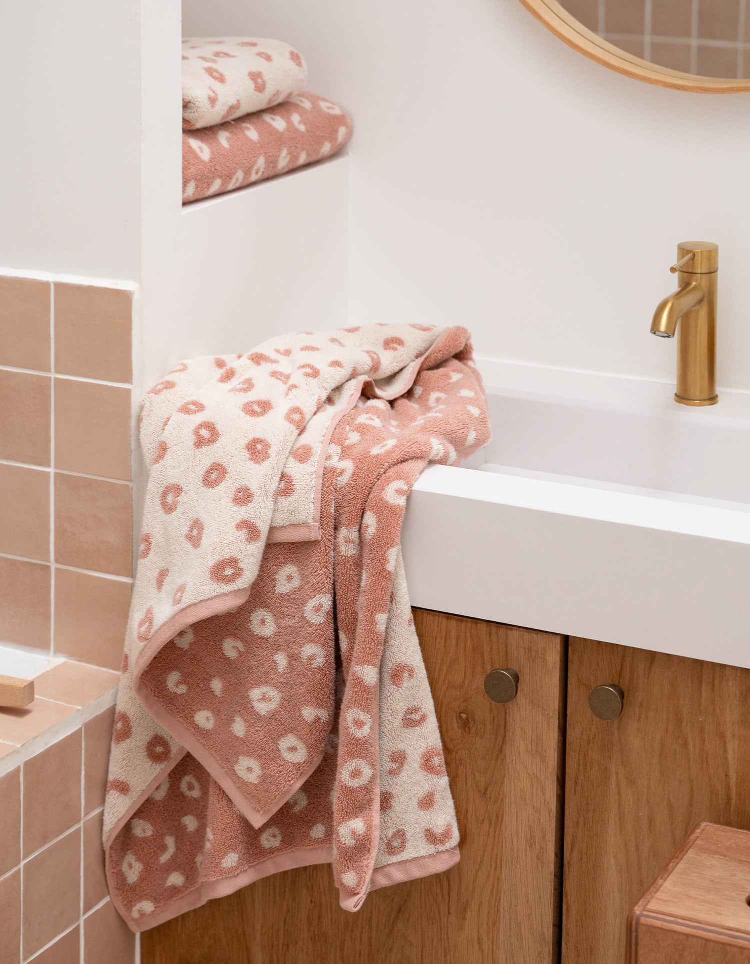 Serviette de bain moelleuse - Pink Léo