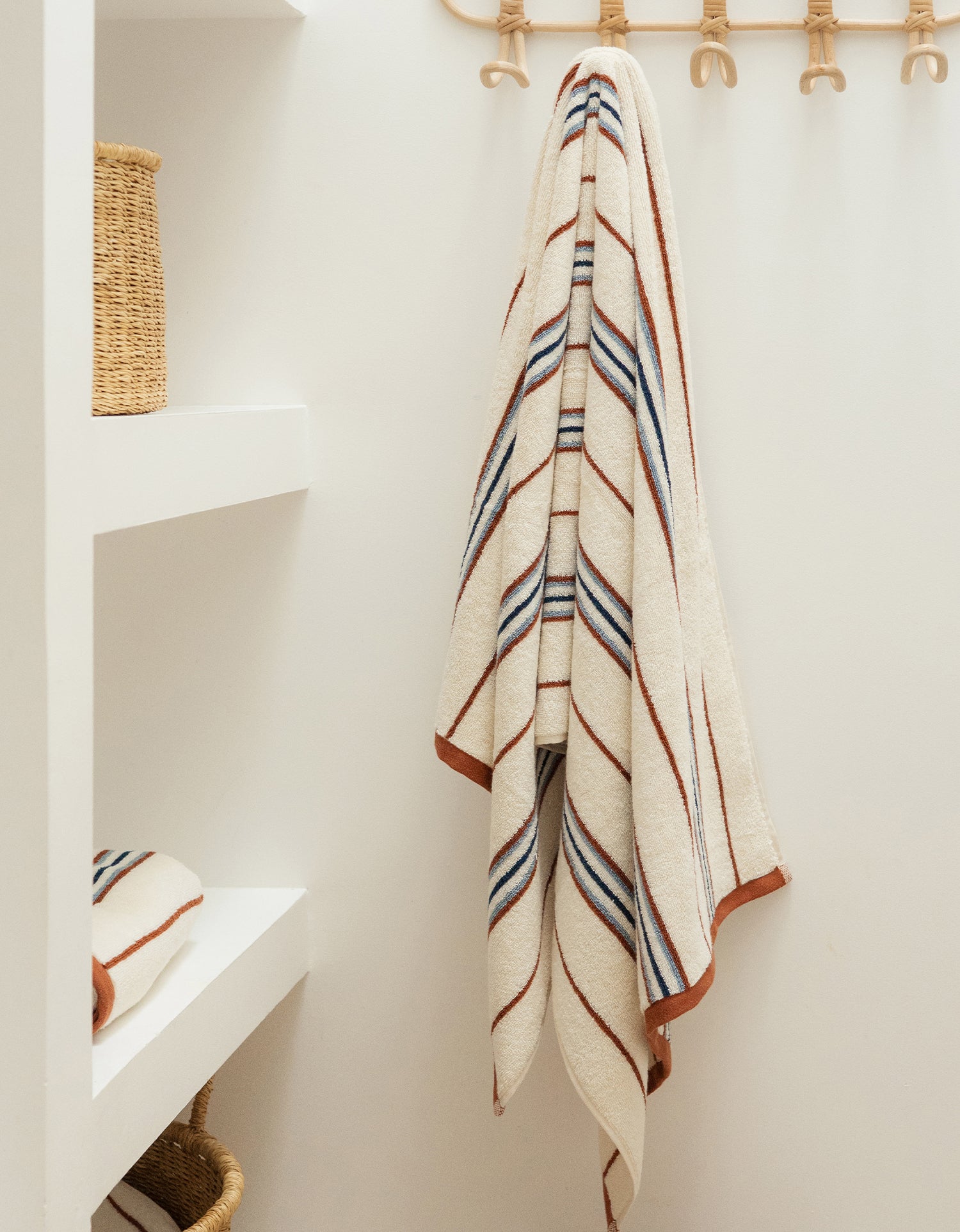 Serviette de bain moelleuse - Rayure Jeu
