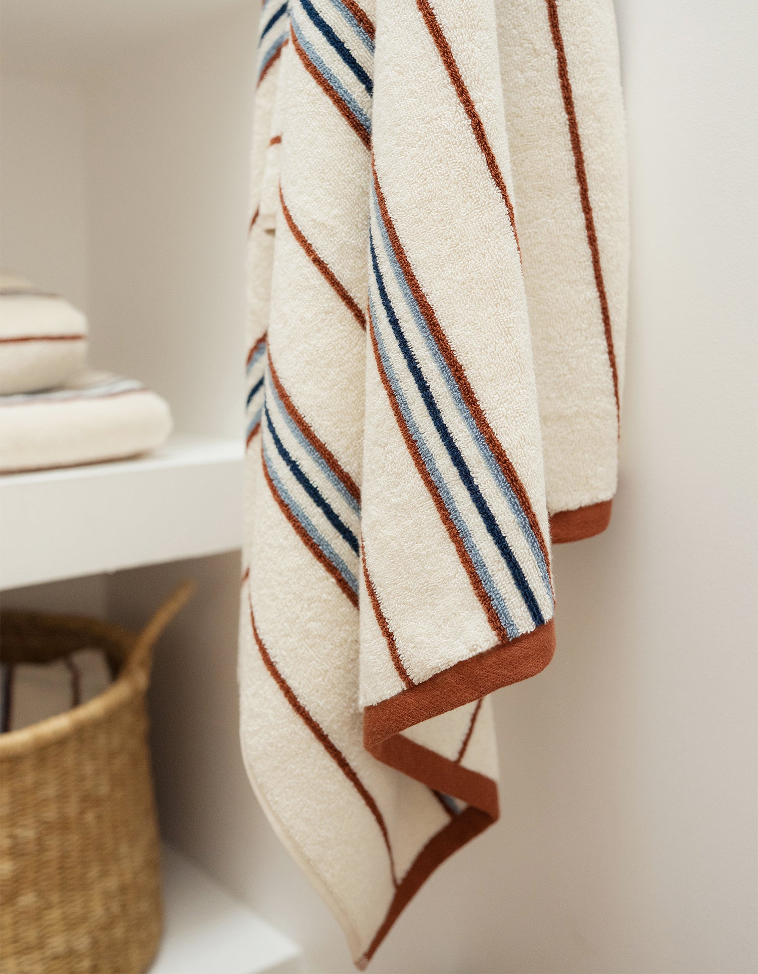 Serviette de bain moelleuse - Rayure Jeu