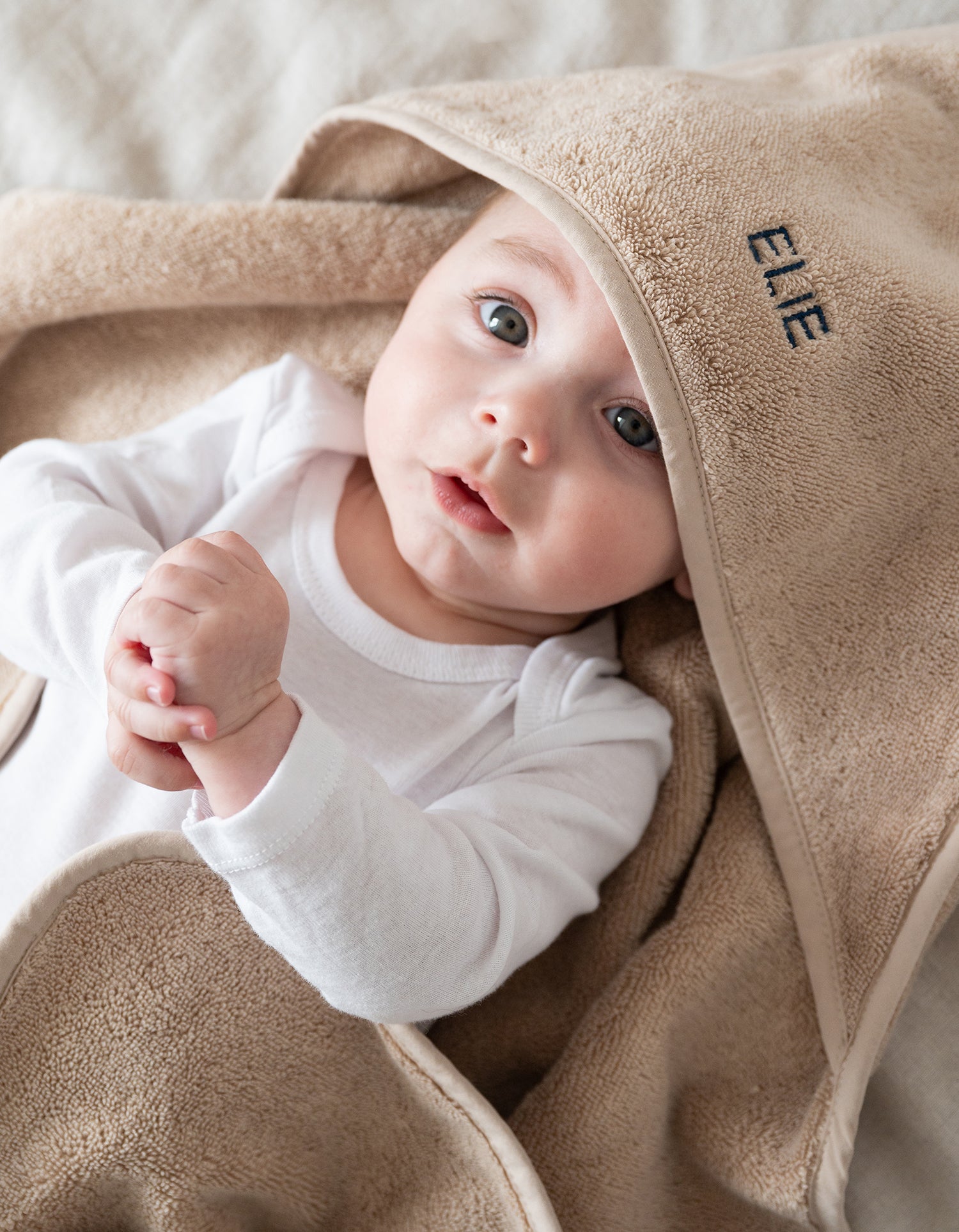 Badecape Baby - Sandfarben
