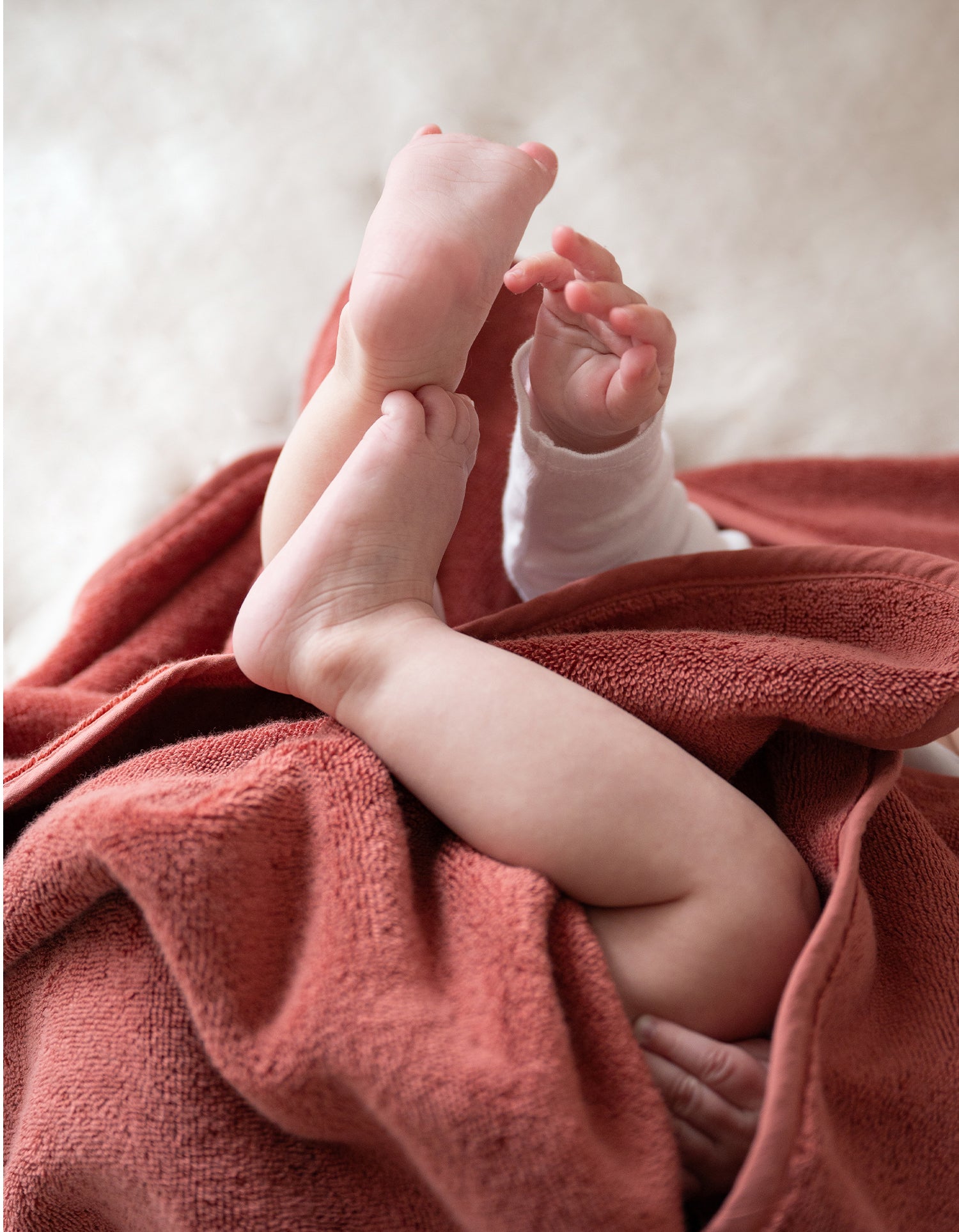 Cape de bain Bébé - Le Mini Terracotta