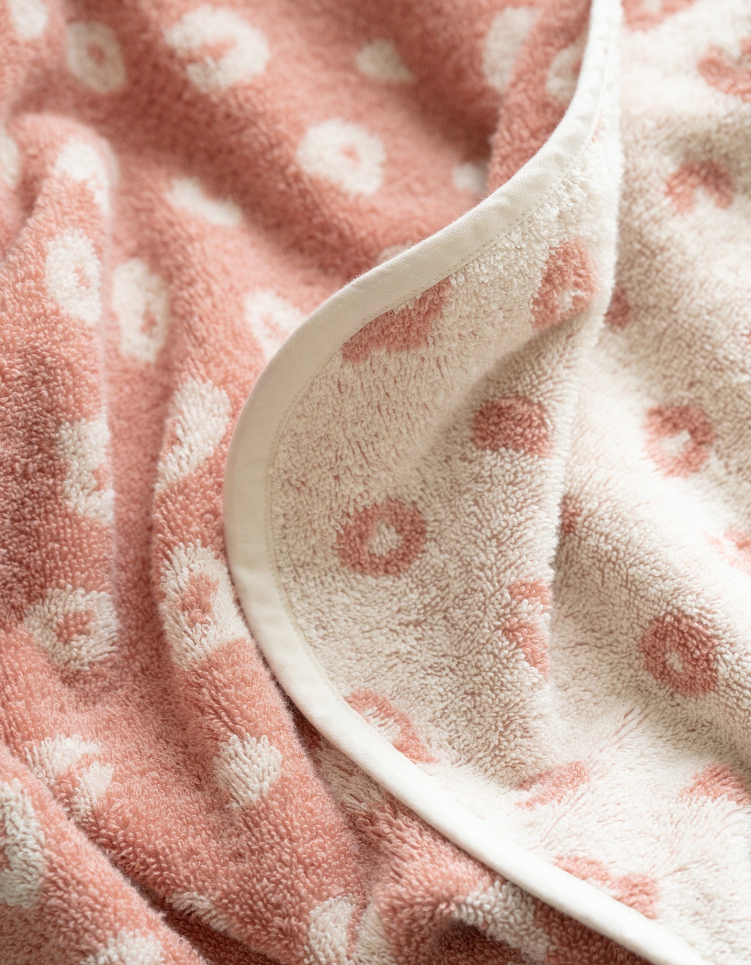 Badecape Kind - Rosa Leo