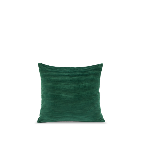 Housse de coussin carré Velours Côtelé - Vert Forêt