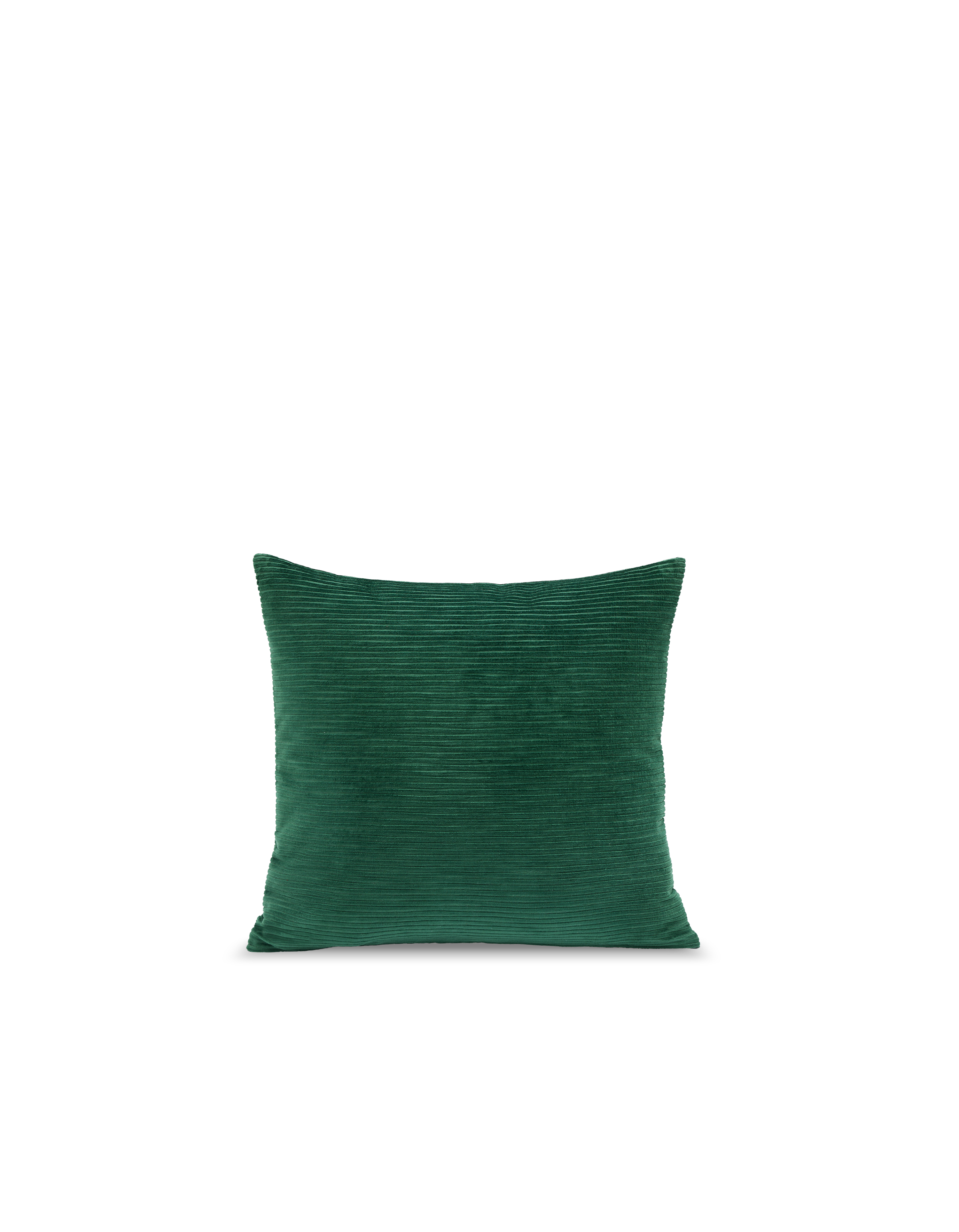 Housse de coussin carré Velours Côtelé - Vert Forêt