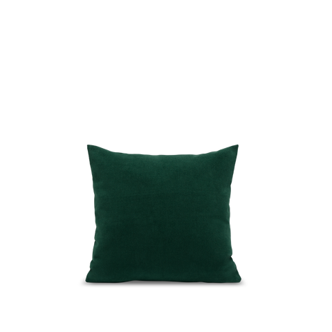 Het vierkante fluwelen kussen - Bosgroen