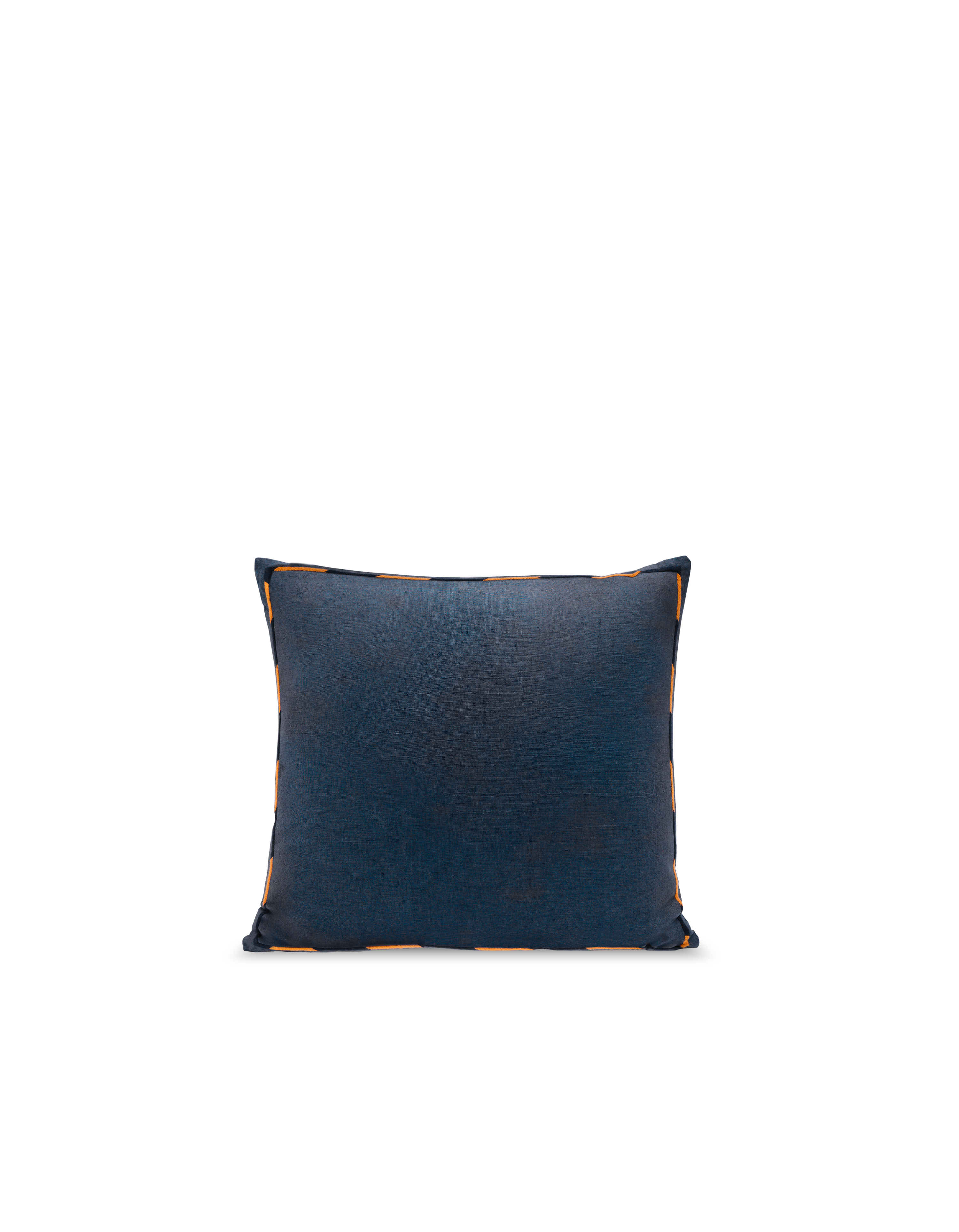 Fodera per cuscino quadrato ricamato - Blu