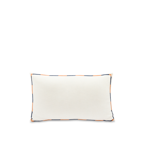 Housse de Coussin long Brodée - Blanc