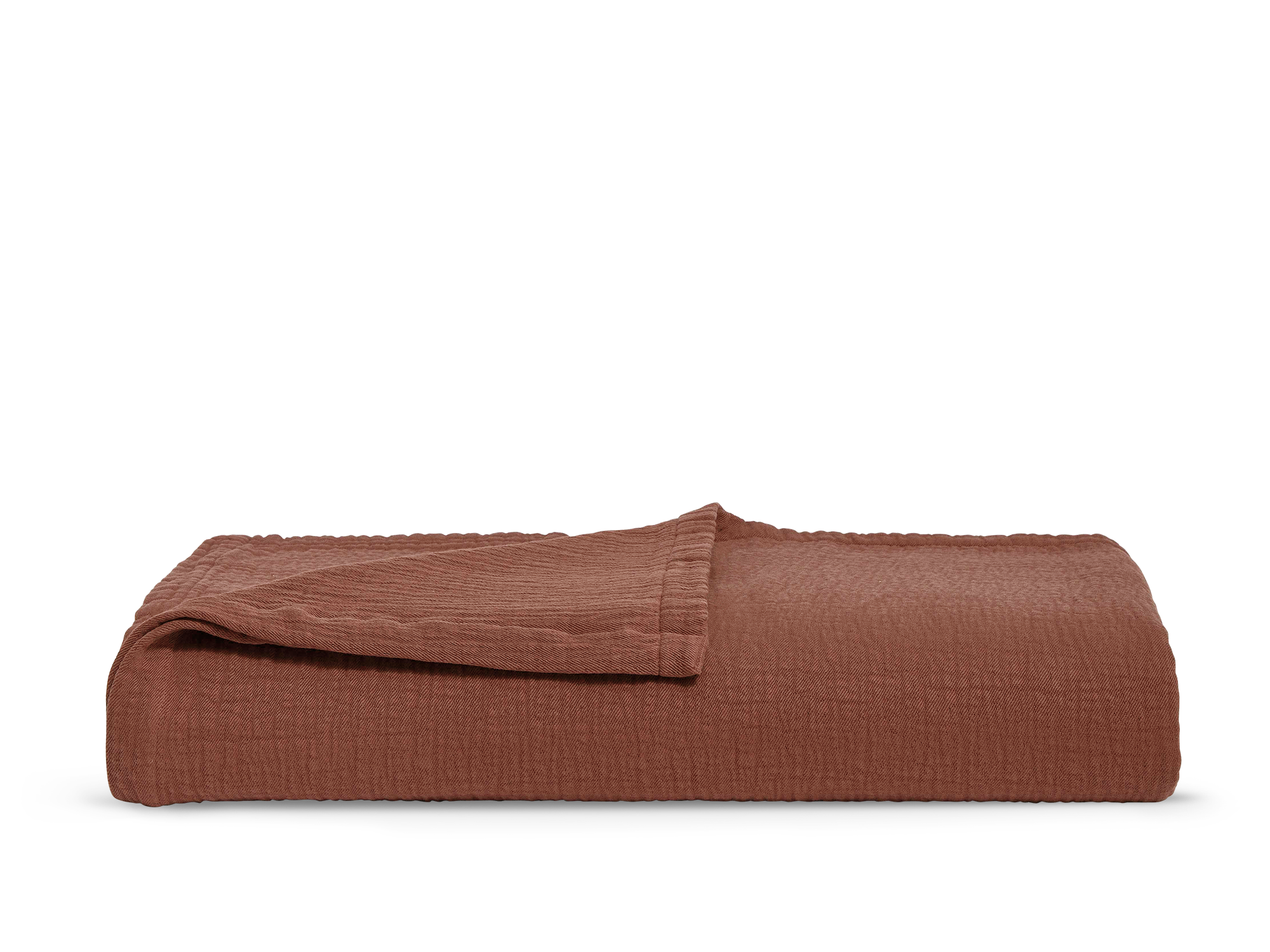 Copriletto in cotone - Terracotta