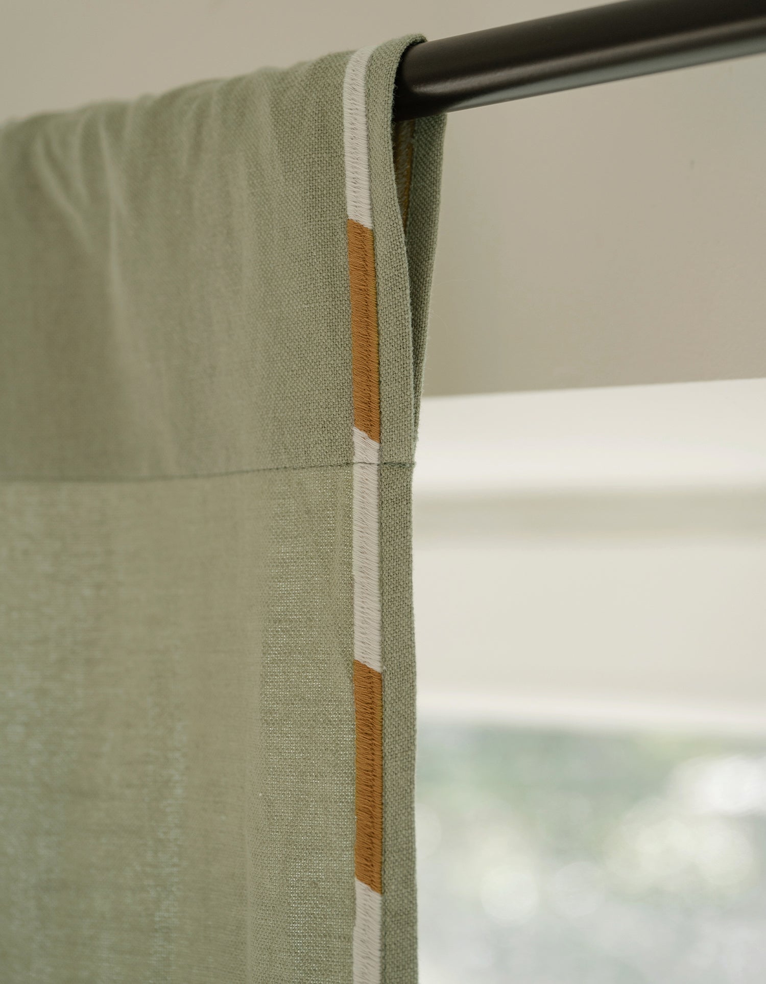 Tenda Comporta – Lino ricamato - Verde Tenue
