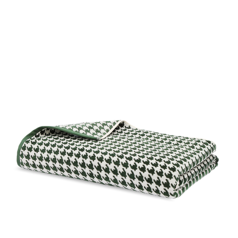Serviette de bain moelleuse velours - Vert Forêt