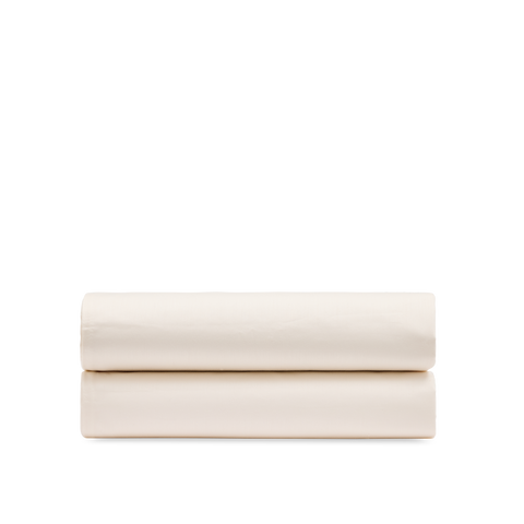 Drap housse Percale de coton 120 fils - Crème
