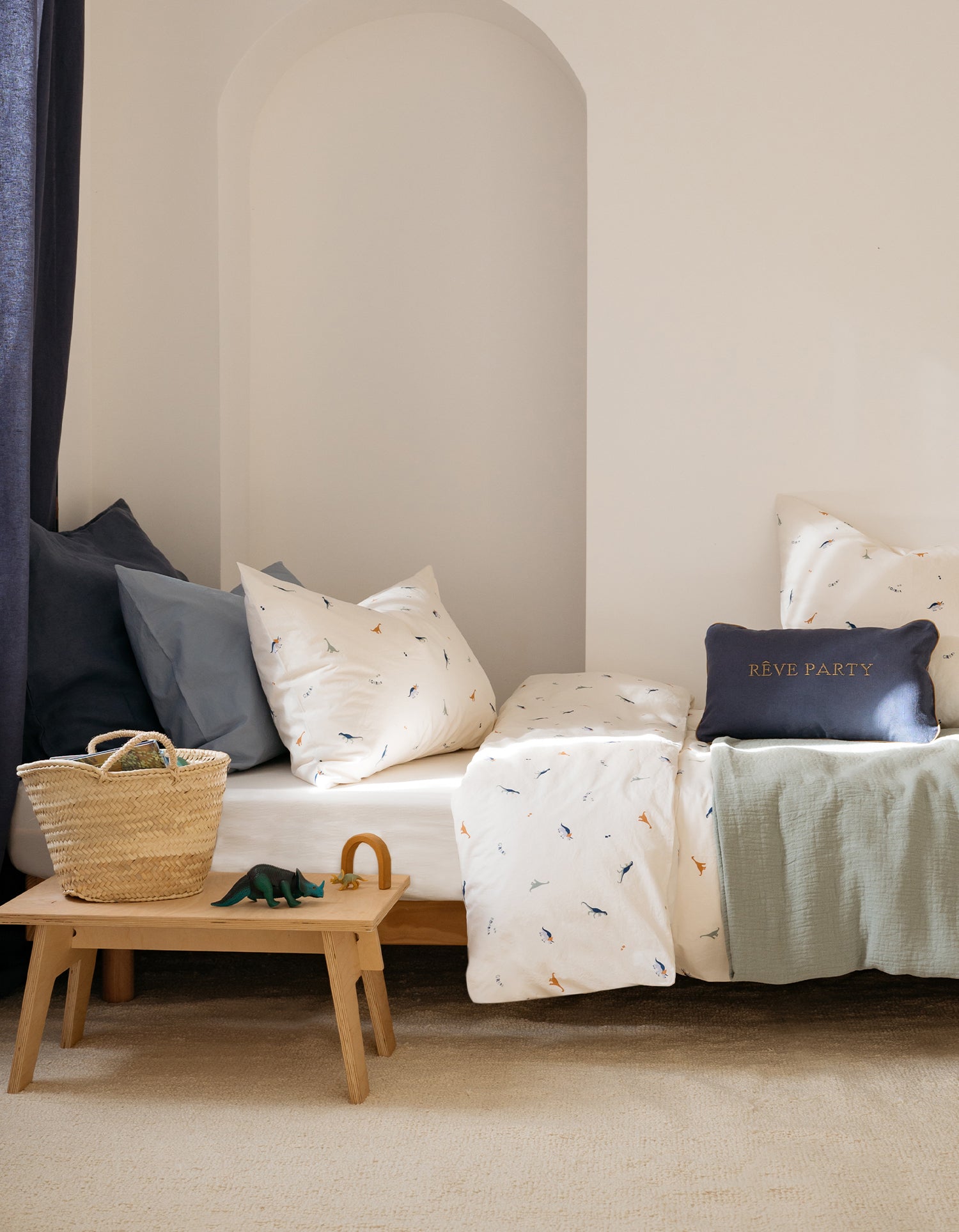 Housse de couette Percale lavée Bébé & Enfant - Dinos