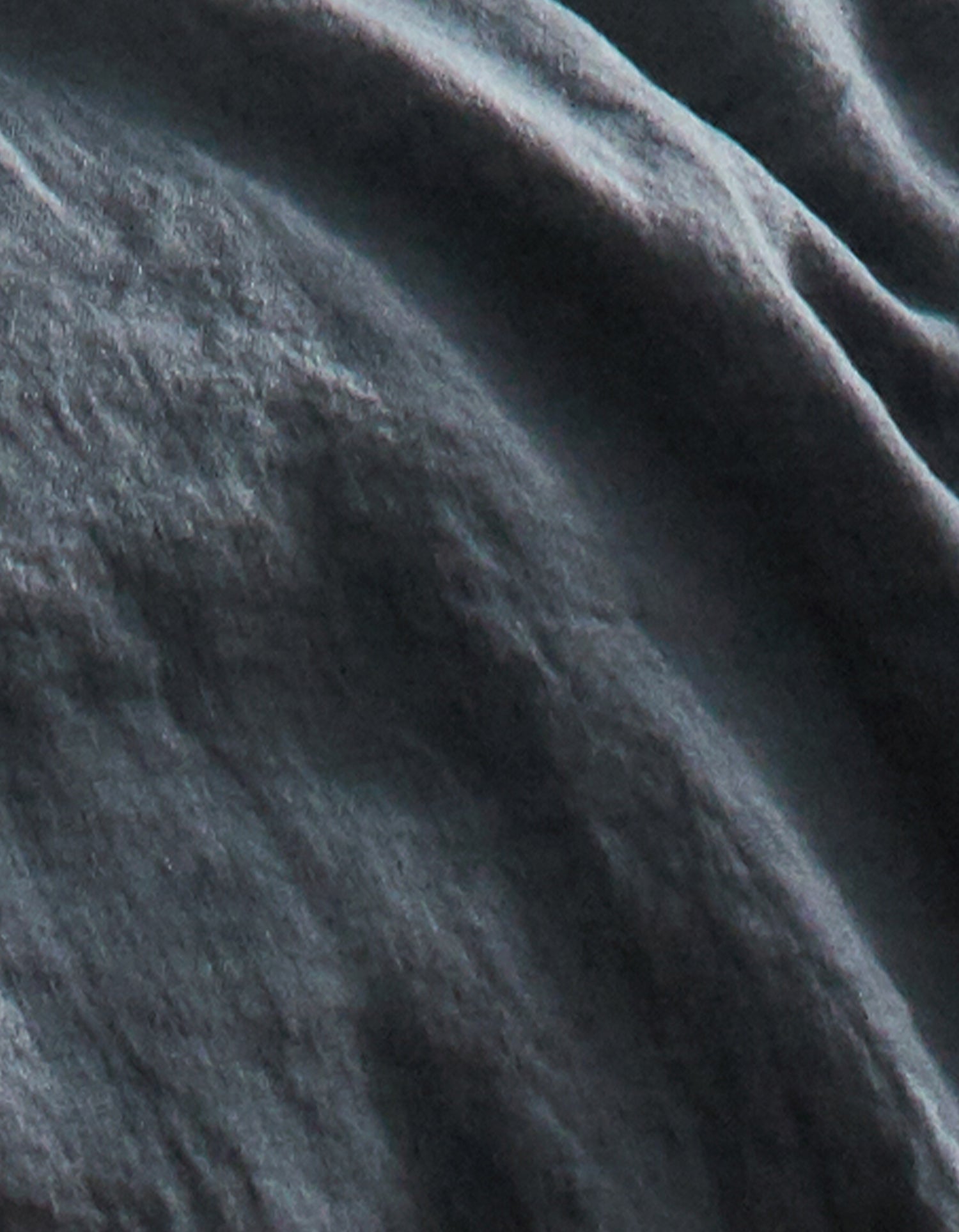 De maxi vierkante kussenhoes Gewassen linnen - Blauw