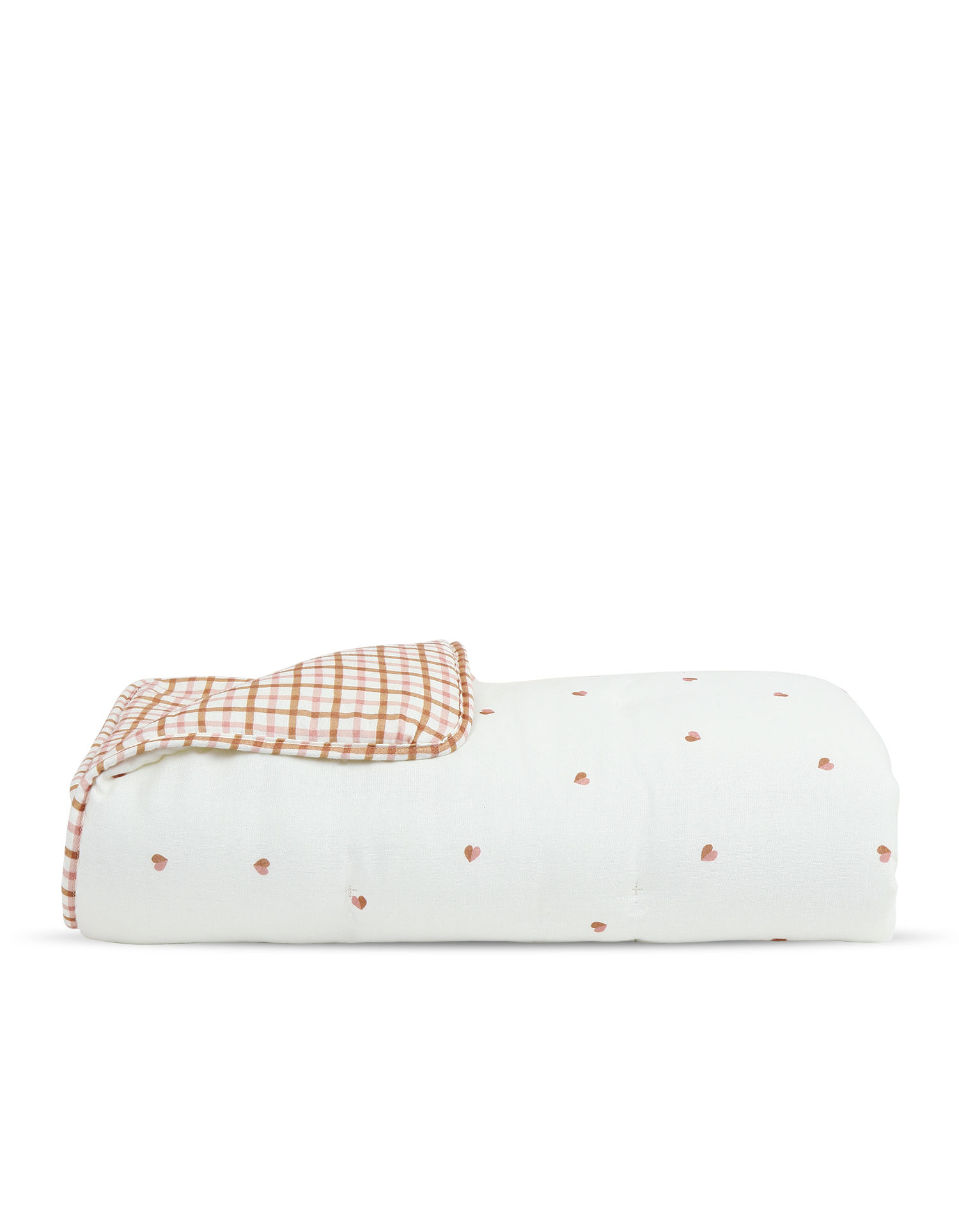 Gesteppte Baby-Decke - Herzchen