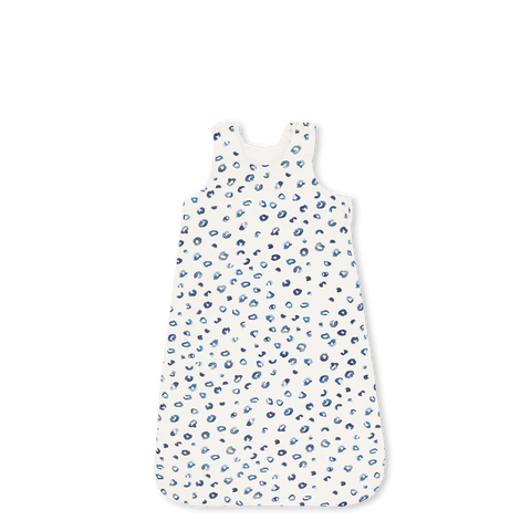 Baby-Schlafsack aus Baumwoll-Gaze - Blauer Leo
