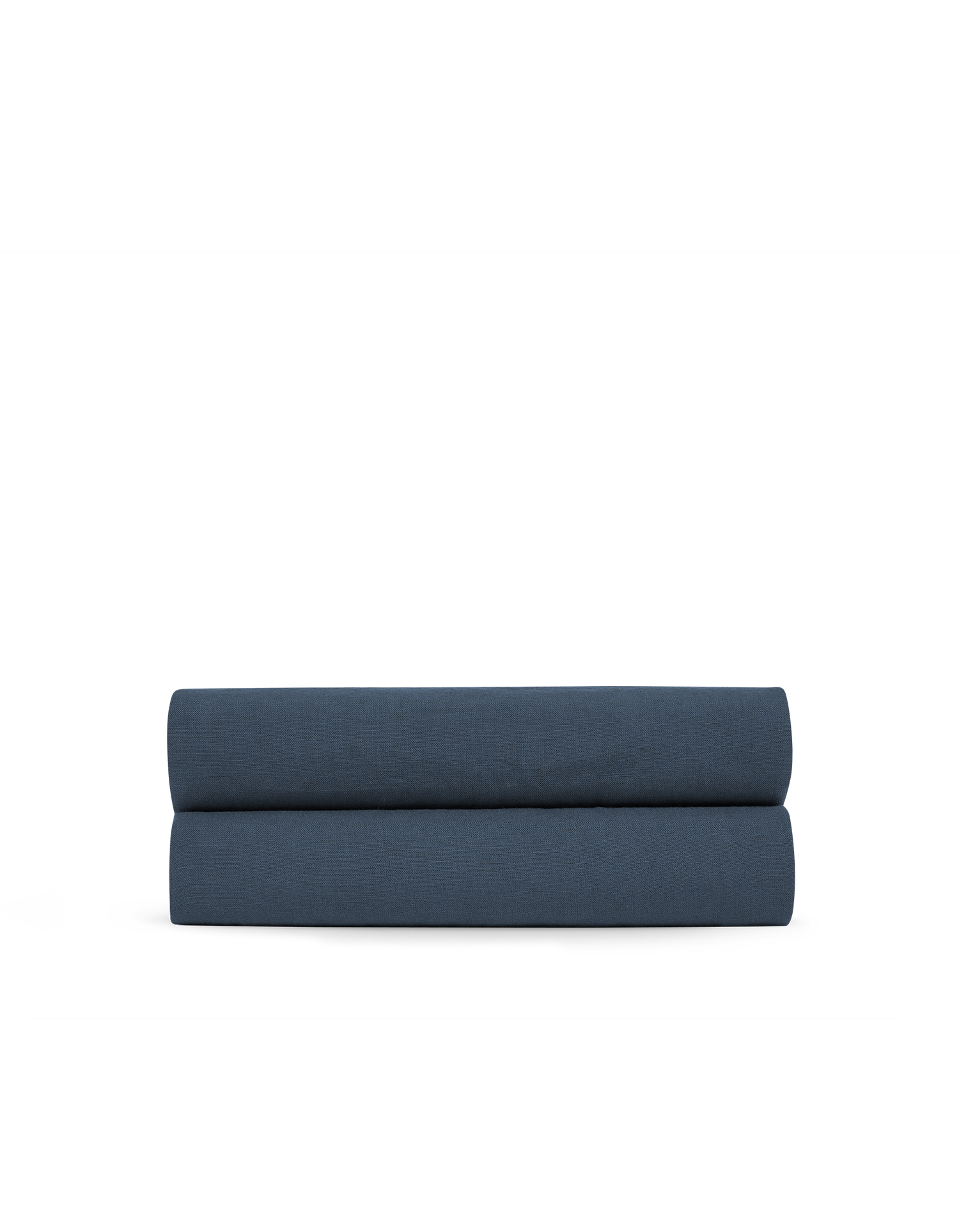 Vorhang aus gewaschenem Leinen - Blau