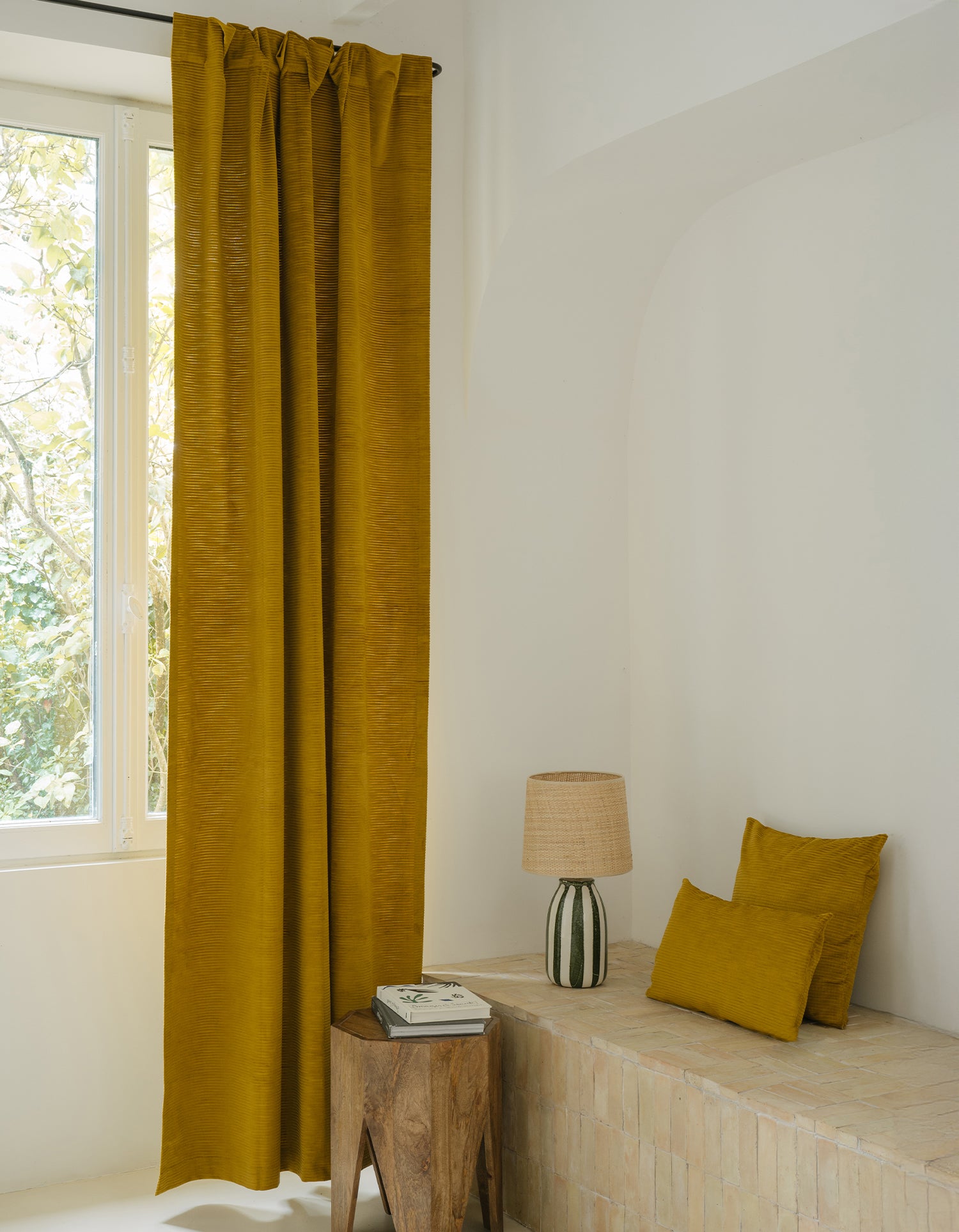 Tenda Palais Royal – Velluto a Coste - Giallo Ocra