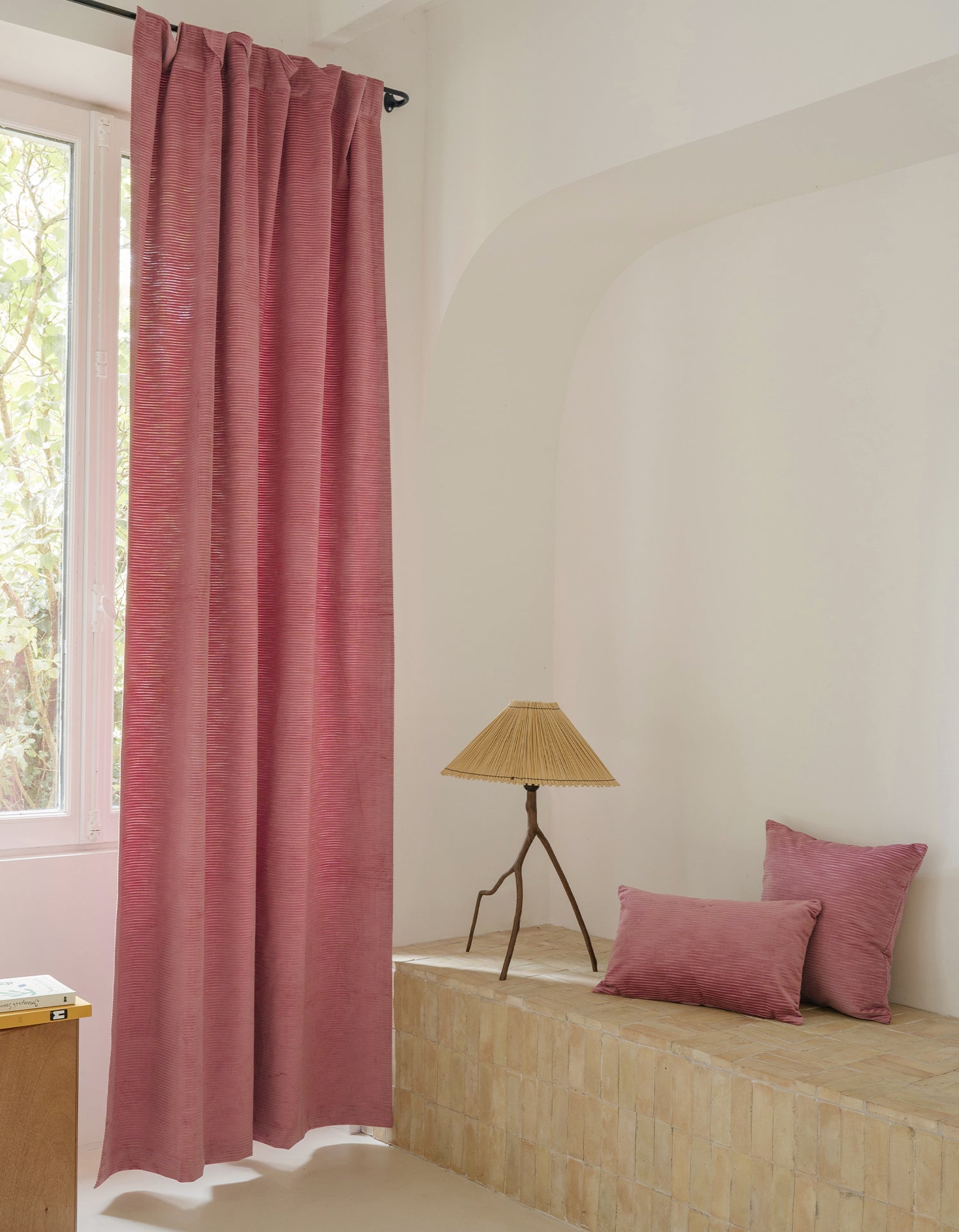 Tenda Palais Royal – Velluto a Coste - Rosa Antico