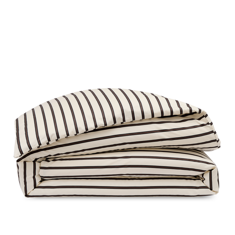 Housse de couette Satin de coton 200 fils - Rayure Palace