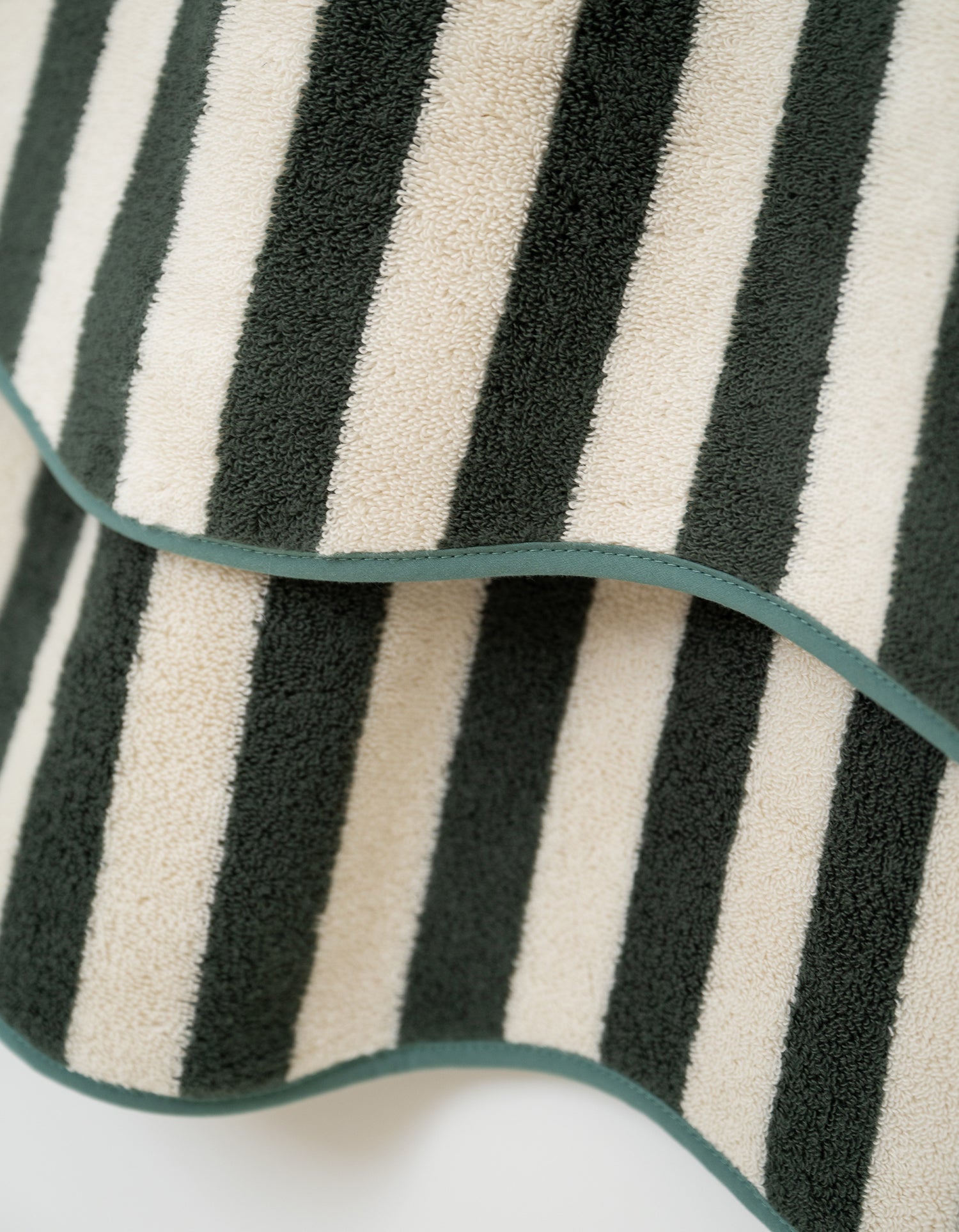 Serviette de bain Wavy - Rayé Vert & Bleu