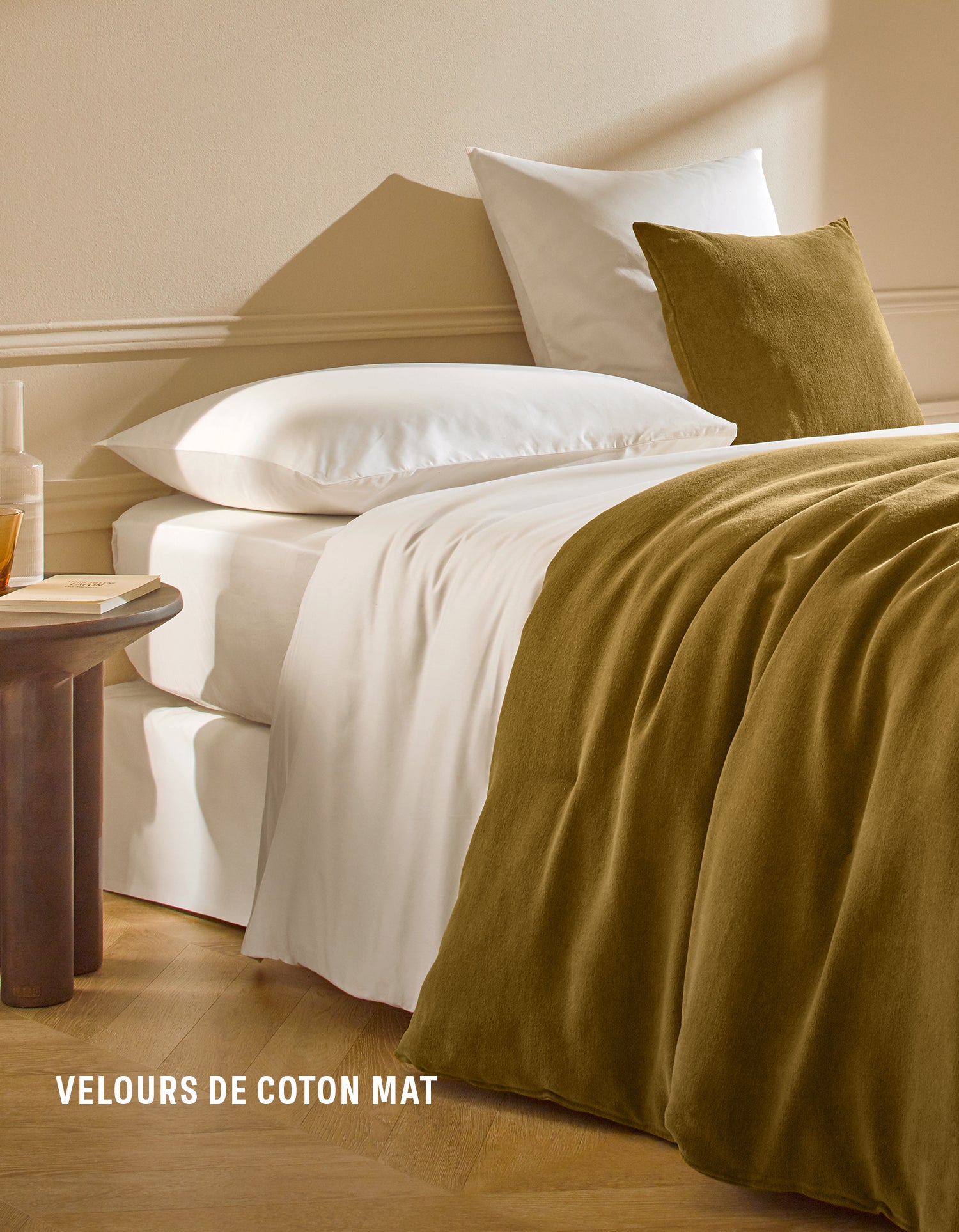 Boutis Copriletto in Velluto - Bronzo
