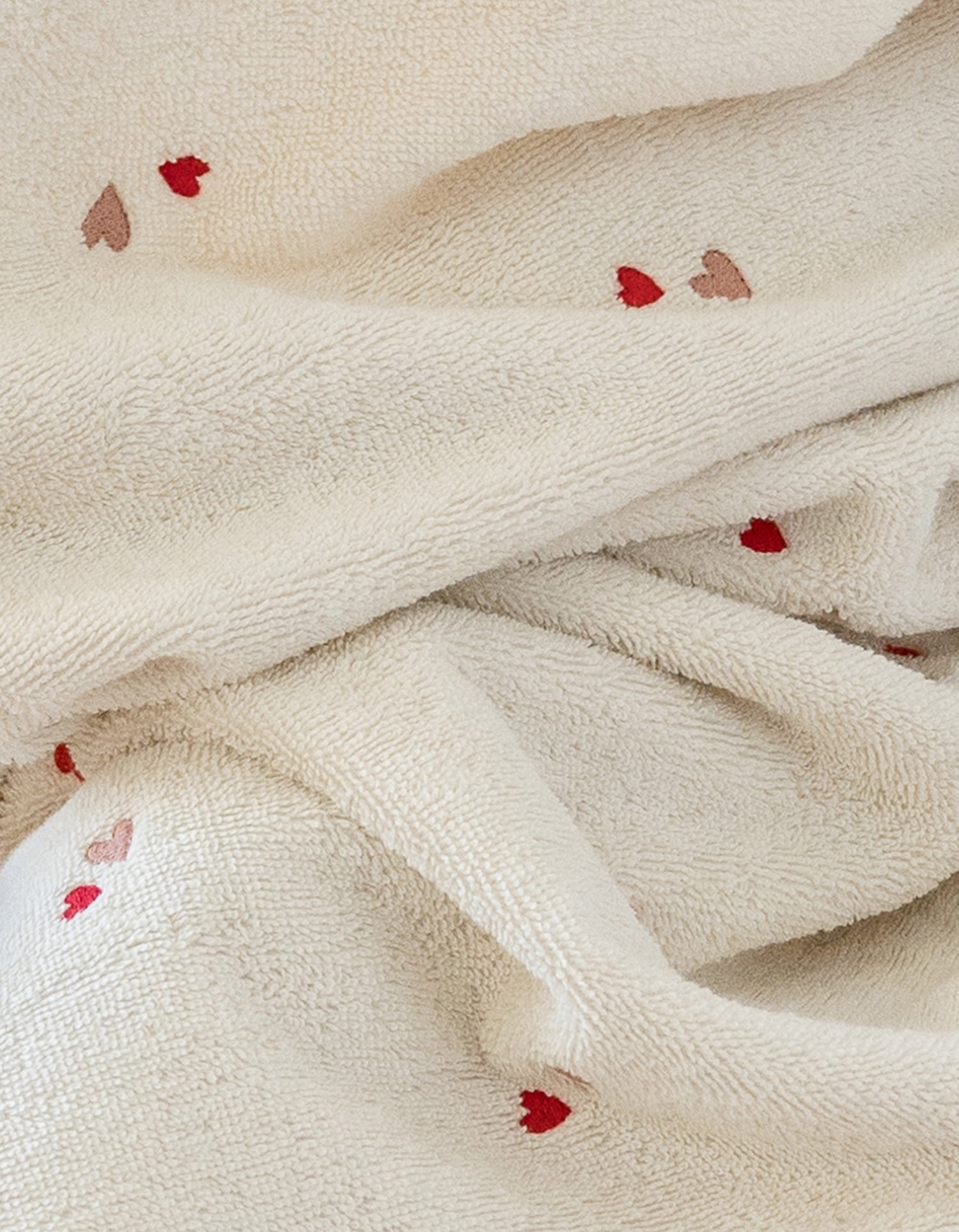 Badecape Kind - Kleine Herzen