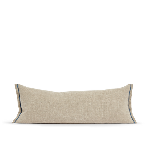 La housse de coussin long Lin - Le Naturel Bleu