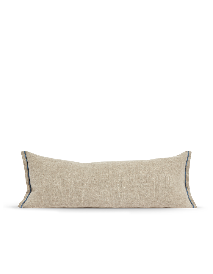 La housse de coussin long Lin - Le Naturel Bleu