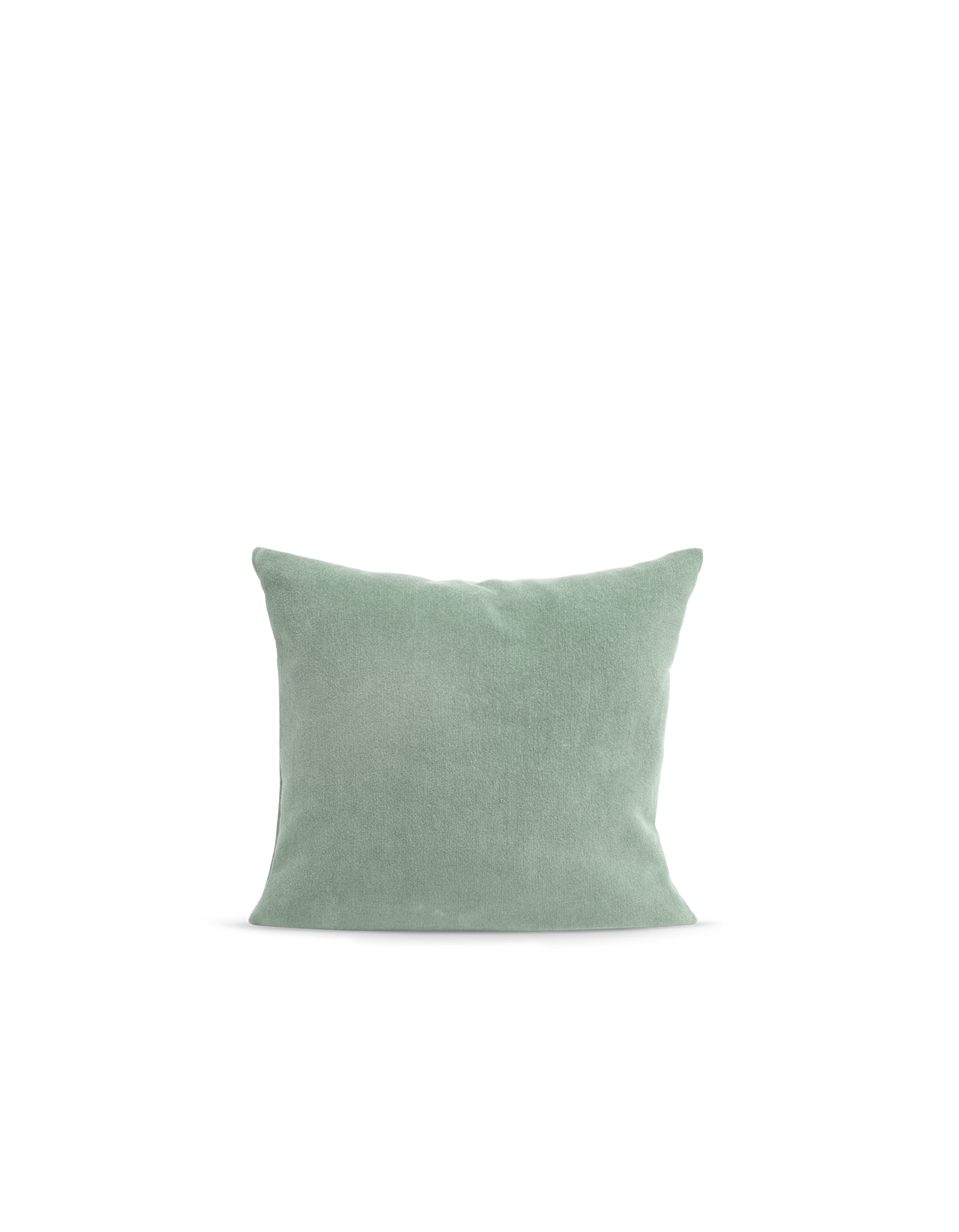 Il cuscino quadrato in velluto - Verde Tenue