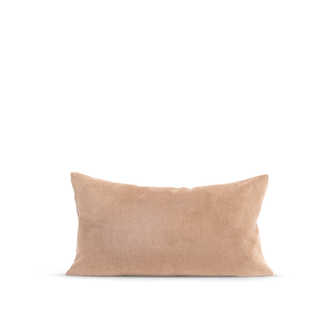 Das lange Samtkissen - Beige