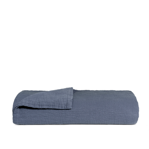 Copriletto in cotone - Blu