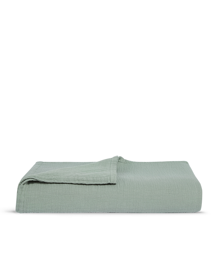 Copriletto in cotone - Verde Tenue