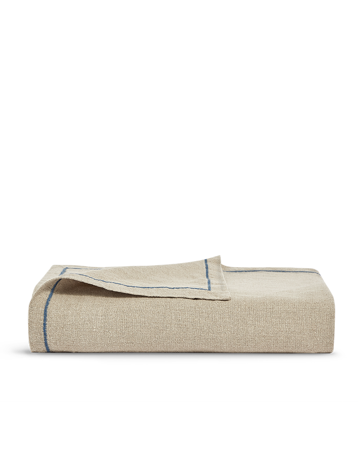 Linnen bedsprei - Natuurlijk Blauw