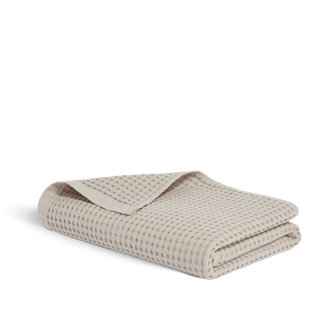 Serviette de bain Nid d'abeille - Sable