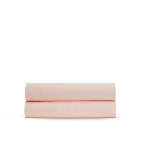 Lenzuolo con angoli in Garza di Cotone doppio spessore - Rosa Pesca