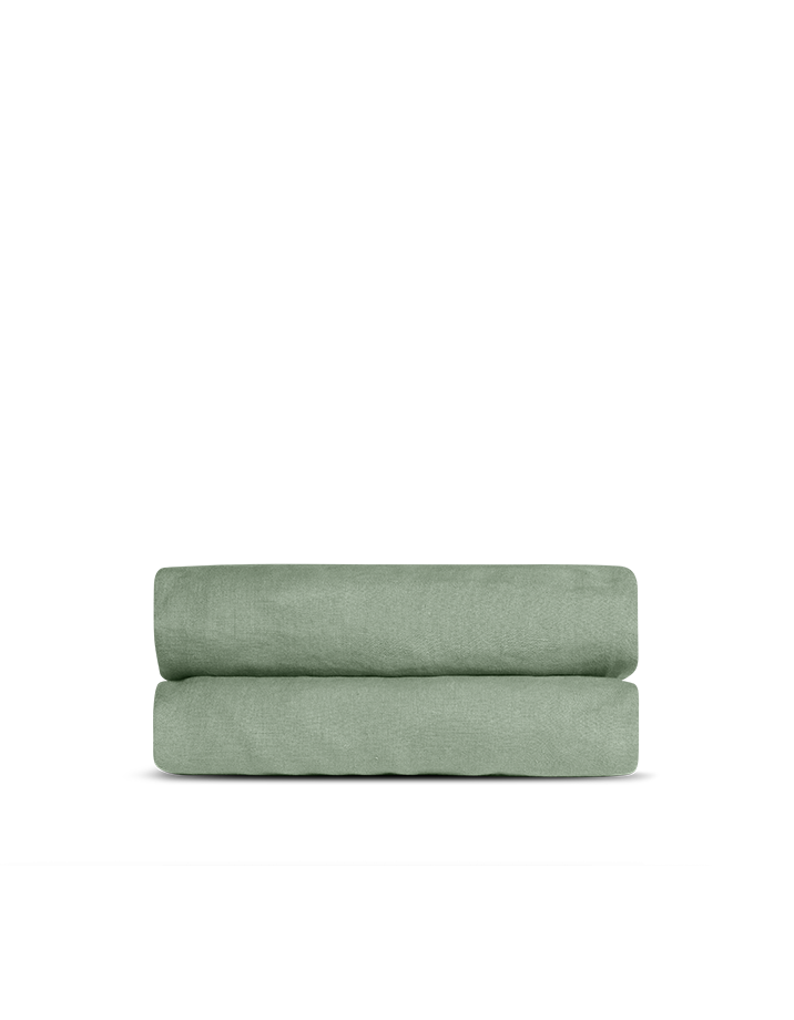 Drap plat Lin lavé français - Juste Le Vert Doux
