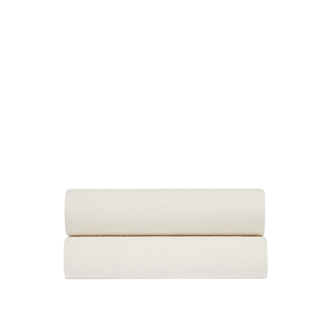 Drap housse Percale lavée - Ecru