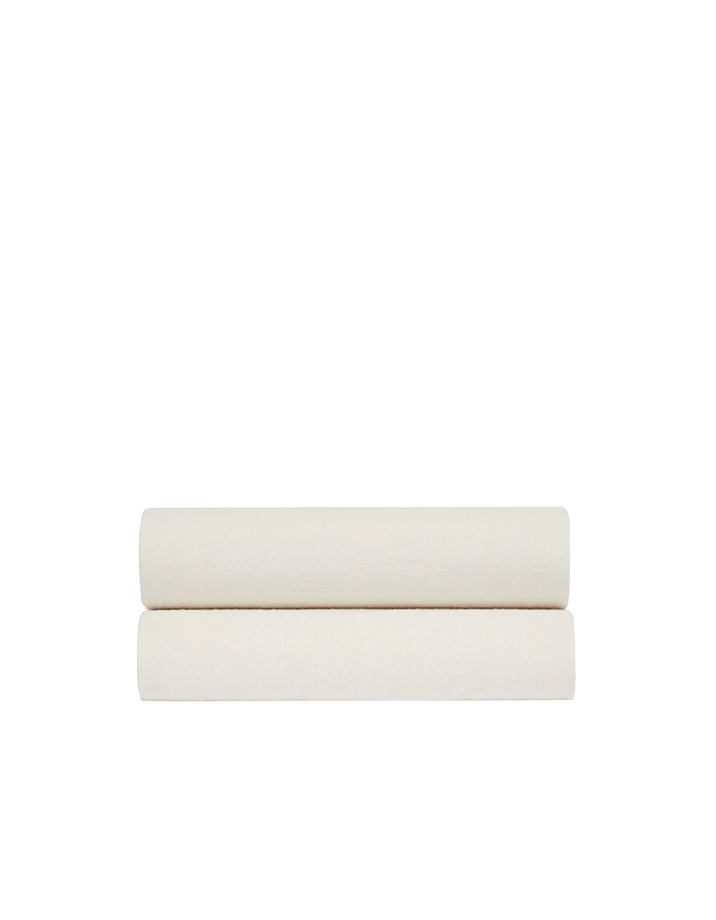 Drap housse Percale lavée - Ecru