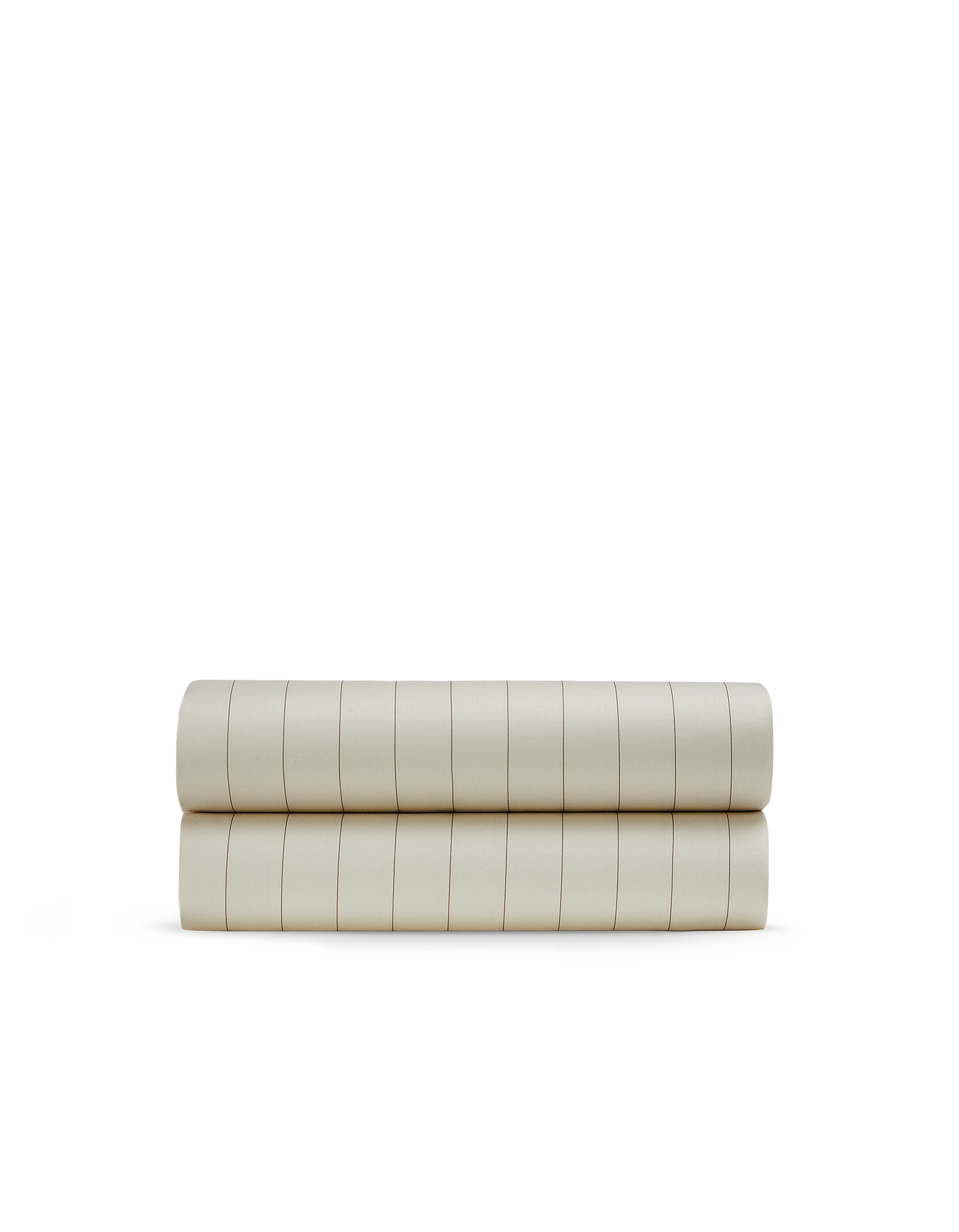Drap plat Satin de coton 200 fils - Rayé Bronze
