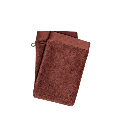 Gants de toilette x2 - Terracotta