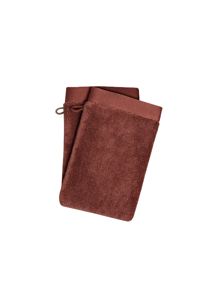 Gants de toilette x2 - Terracotta
