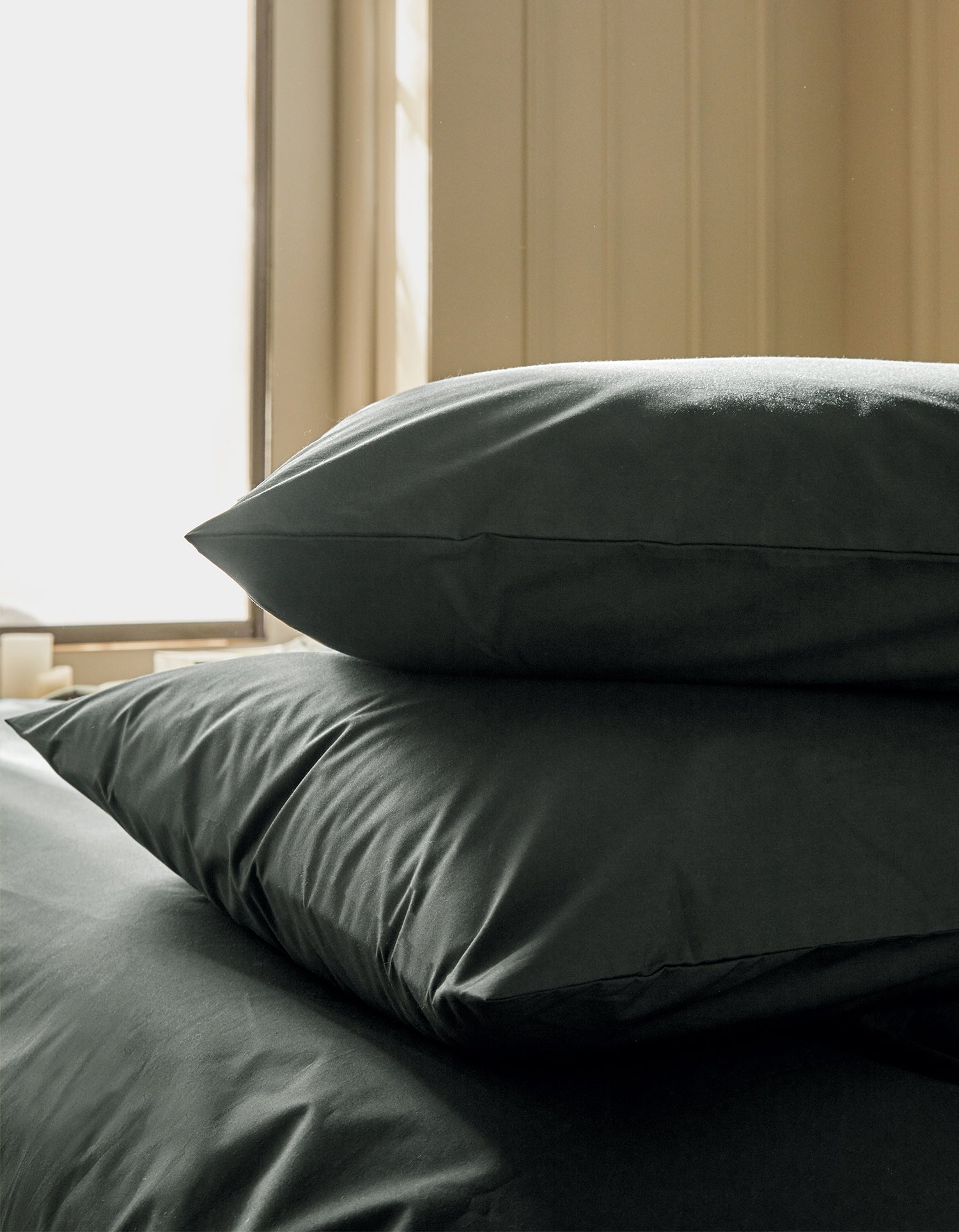 Drap plat Percale de coton 120 fils - Vert Forêt