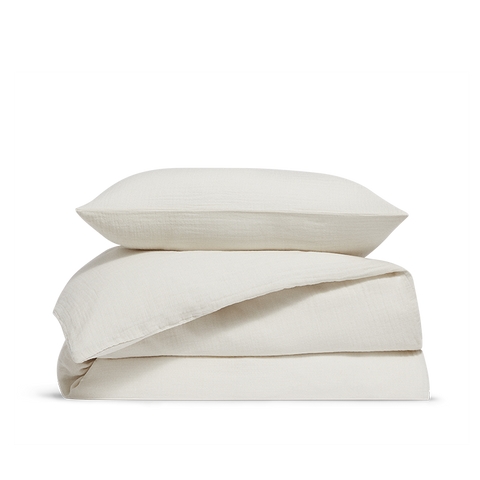Baby & Kinderbedset Katoengaas - Ecru