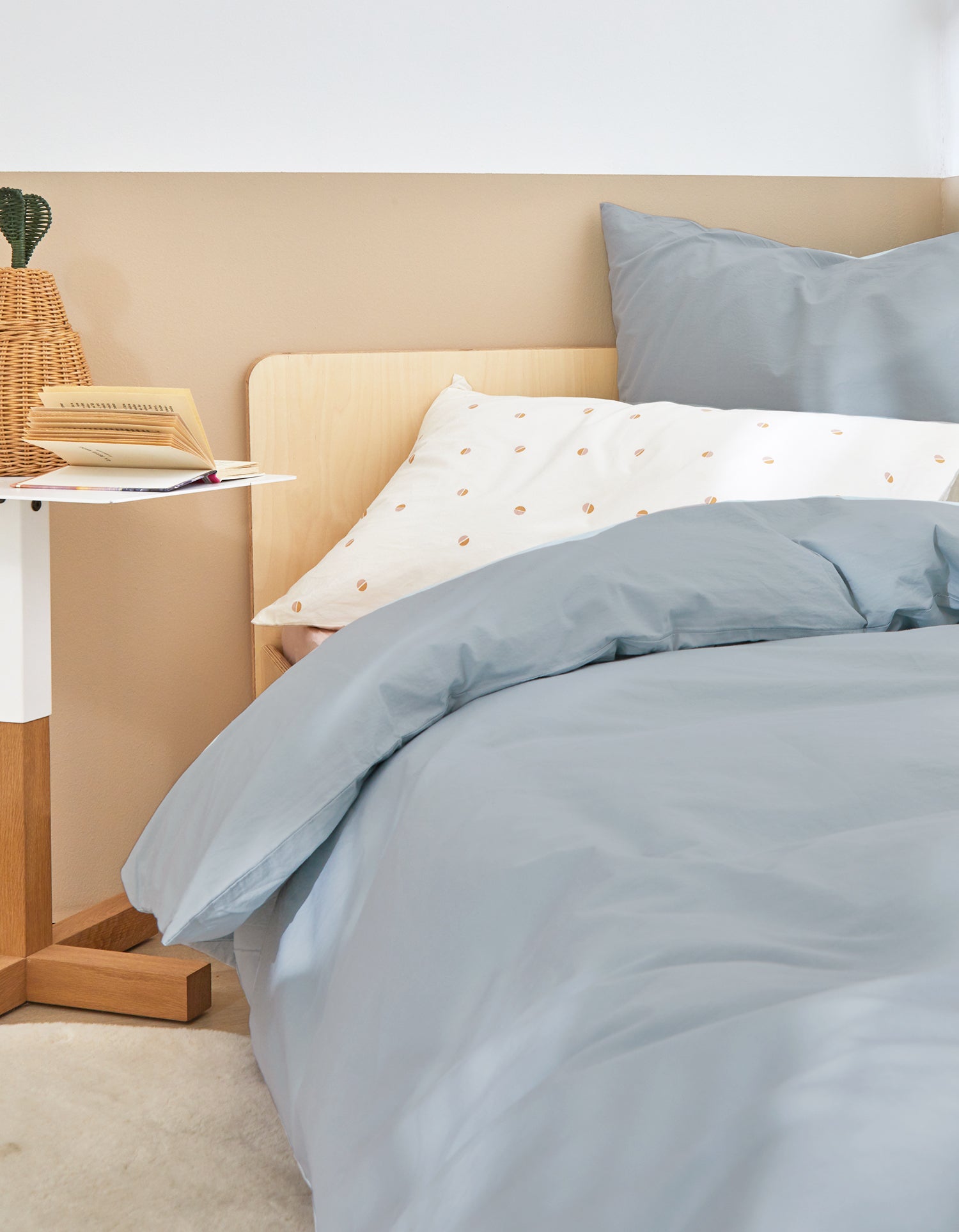 Dekbedovertrek Gewassen Perkal Baby & Kind - Klein Blauw