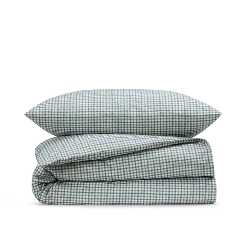 Gewaschenem Perkal Bettwäsche-set Baby und Kind - Gingham
